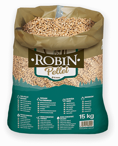 worek pelletu opałowego Robin do kupienia w Koźminku lub sklepie internetowym